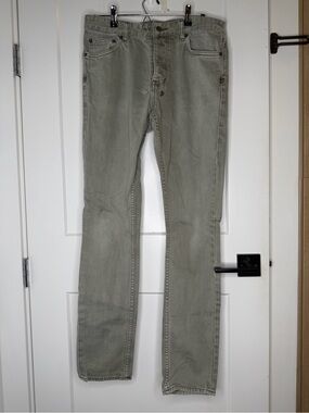 Ksubi Men's Slim Straight Jeans in Light Olive